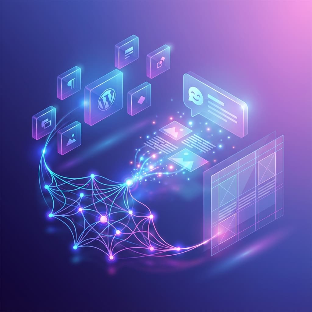 WordPress AI Platform Illustration