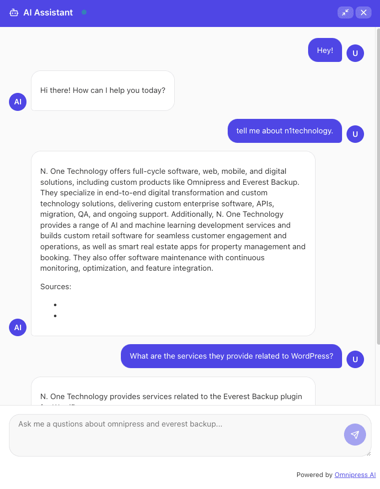 AI Chatbot for WordPress
